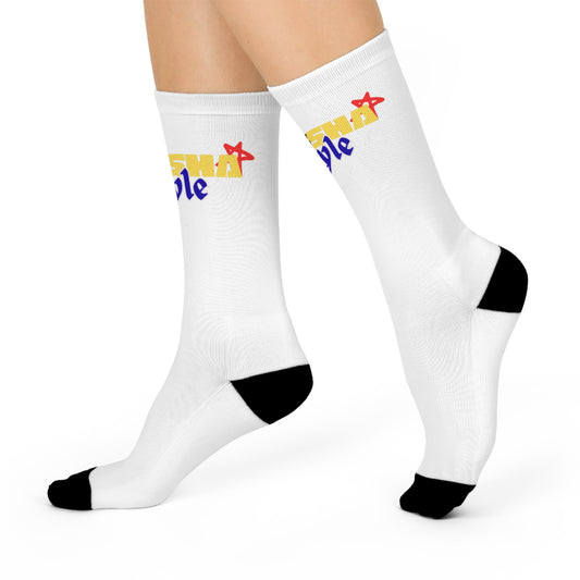 Fun Cushioned Crew Socks - Comfortable & Stylish Socks for Everyday Wear, Gift for Friends, Cozy House Socks, Fun Gift for Kids